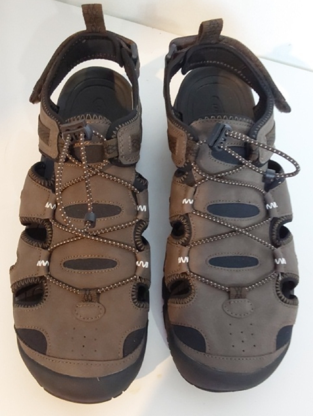 Lands End|Men's Brown Black Sporty Vented Outdoor Sandals Hiking Shoes Sz.10.5 - Picture 10 of 16